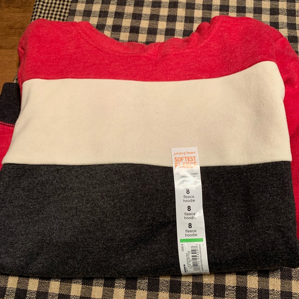 Long sleeve hooded sweatshirt
